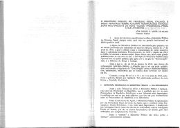 O MINISTÉRIO PÚBLICO NO PROCESSO PENAL ITALiANO, E