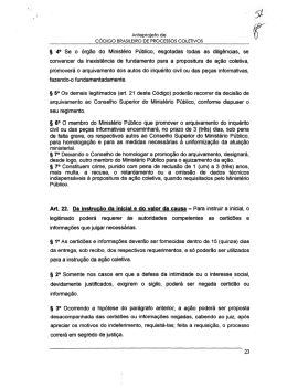 Anteprojeto de Processos Coletivos