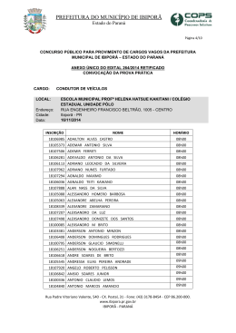 Retificado.... - Prefeitura Municipal de Ibiporã