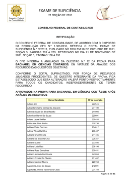 EXAME DE SUFICI&Ecirc;NCIA