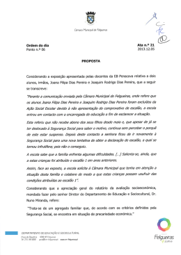 PROPOSTA - Câmara Municipal Felgueiras