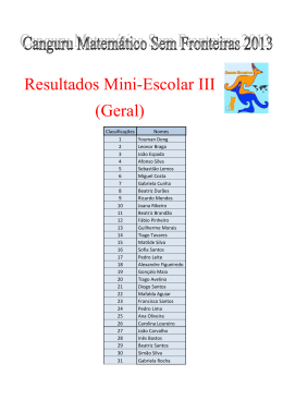 Resultados Mini-Escolar III (Geral)