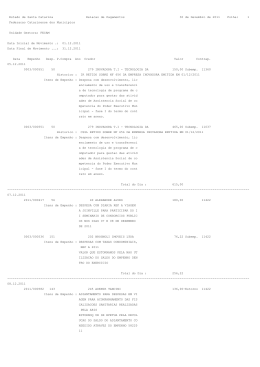 Estado de Santa Catarina Relacao de Pagamentos 30 de