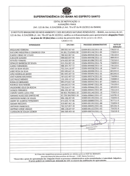 Edital de Notificação 06 - Ibama ES 02-01-2014