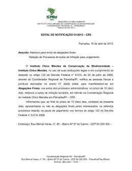 EDITAL DE NOTIFICA&Ccedil;&Atilde;O 01/2013 &ndash; CR5 Parna&iacute;ba, 16