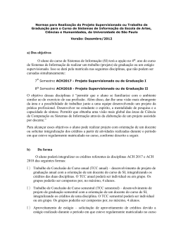 Normas da disciplina de PSG (aprovadas pela CoC