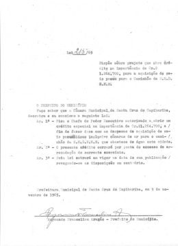 Dispöe sabre projeto que abre éré»