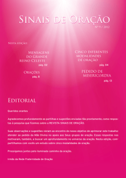 revista sinais de ora&ccedil;&atilde;o n&ordm; 9