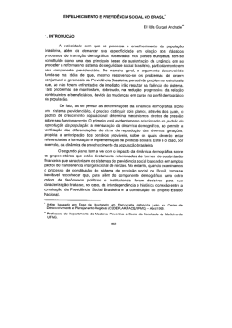 Envelhecimento e previd&ecirc;ncia social no Brasil