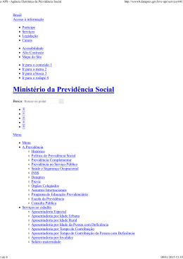 e-APS - Ag&ecirc;ncia Eletr&ocirc;nica da Previd&ecirc;ncia Social