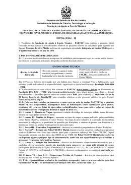 Edital - Concursos BioRio