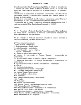 Resolução 075/09 - Tribunal de Justiça Militar do Estado de Minas