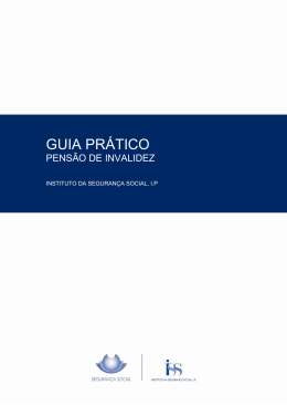 Guia Pr&aacute;tico - Pens&atilde;o de Invalidez