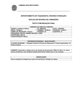 departamento de taquigrafia, revis&atilde;o e reda&ccedil;&atilde;o n&uacute;cleo de revis&atilde;o