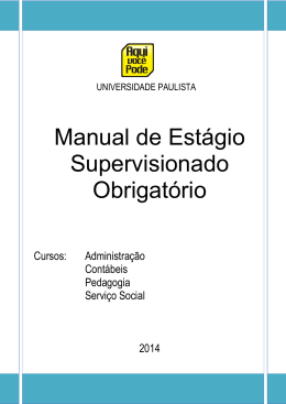 Manual de Estágio Supervisionado