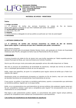 Direito Administrativo Prof.: Fernanda Marinela Data: 29.06.2009