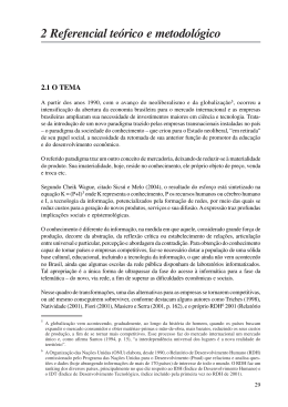 2 Referencial te&oacute;rico e metodol&oacute;gico 2.1 O TEMA