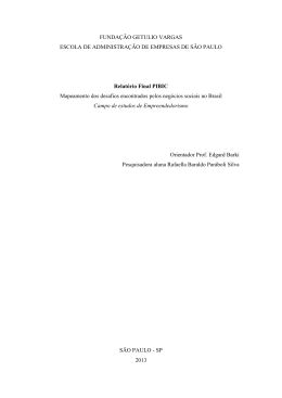 FUNDA&Ccedil;&Atilde;O GETULIO VARGAS ESCOLA DE