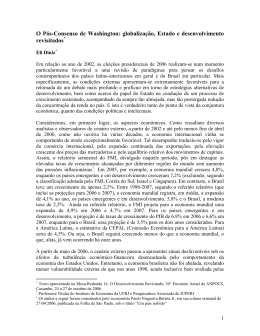 O P&oacute;s-Consenso de Washington