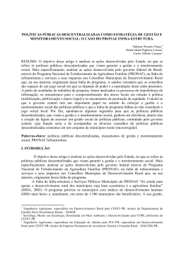 pol&iacute;ticas p&uacute;blicas descentralizadas como estrat&eacute;gia de