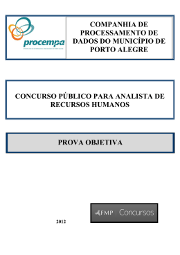 Prova - FMP Concursos