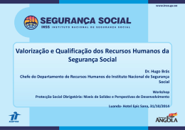 Valoriza&ccedil;&atilde;o e Qualifica&ccedil;&atilde;o dos Recursos Humanos da