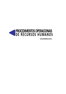 Procedimentos Parceria ESESP Recursos Humanos
