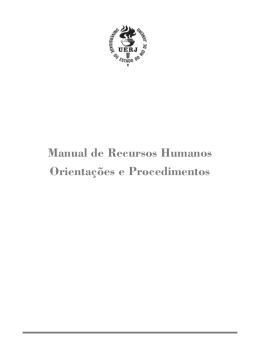 Manual de Recursos Humanos Orientações e Procedimentos