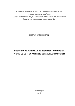 proposta de avalia&ccedil;&atilde;o de recursos humanos em - Sucesu-RS