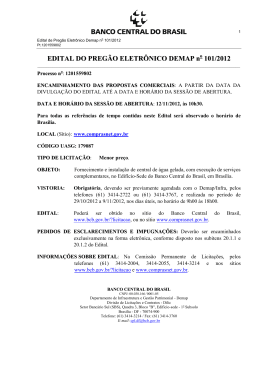 Edital completo - Banco Central do Brasil