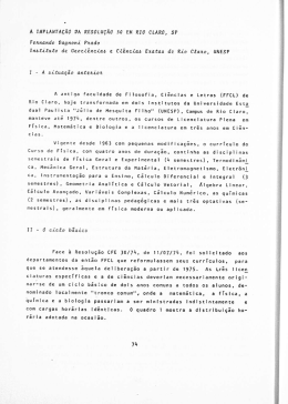 A implantação da Resolução 30 em Rio Claro, SP