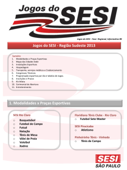 3. Instala&ccedil;&otilde;es Esportivas
