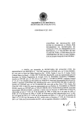 Rio Claro - Secretaria de Aviação Civil
