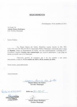 dejane ramos dos santos - Prefeitura Municipal de Douradoquara MG