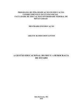 1&ordm; Cap&iacute;tulo da disserta&ccedil;&atilde;o do mestrado