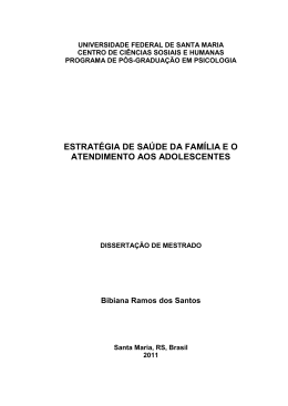 2. estrat&eacute;gia de sa&uacute;de da fam&iacute;lia e o atendimento aos adolescentes