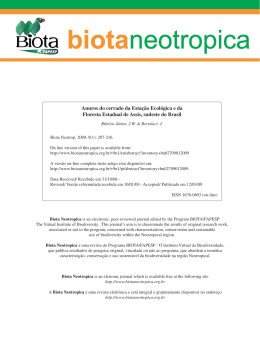 portugu&ecirc;s - Biota Neotropica