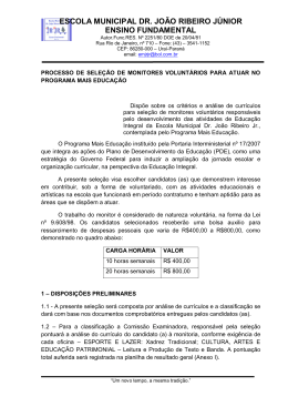 ESCOLA MUNICIPAL DR. JO&Atilde;O RIBEIRO J&Uacute;NIOR
