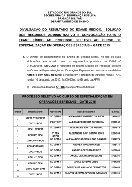 Divulga&ccedil;&atilde;o Resultado Exame M&eacute;dico e Solu&ccedil;&atilde;o de