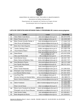 anexo viii - Minist&eacute;rio da Agricultura