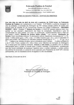 Federa&ccedil;&atilde;o Paulista de Futebol