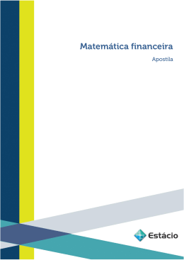 matemática financeira - Professor Hubert Chamone Gesser, Dr.
