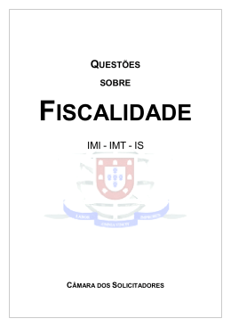 quest&otilde;es sobre fiscalidade