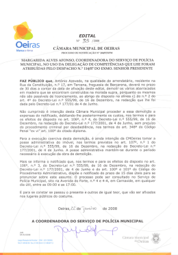 Edital nº35 - Câmara Municipal de Oeiras