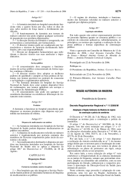 Decreto Regulamentar Regional nº 11-2006-M