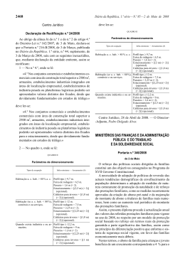 2468 MINISTÉRIOS DAS FINANÇAS E DA
