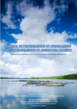 manual de procedimentos de licenciamento de estabelecimentos de