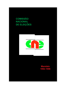 Mandato 1992-1996 - Comissão Nacional de Eleições