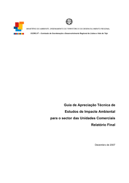Guia de Aprecia&ccedil;&atilde;o T&eacute;cnica de Estudos de Impacte