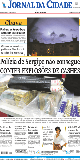 Raios e trov&otilde;es assustam aracajuanos